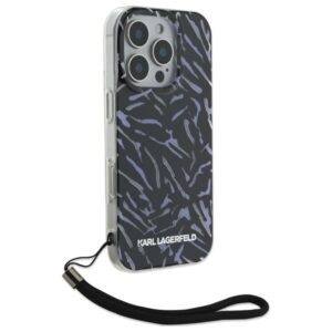 Karl Lagerfeld KLHCP16XHZBPKCCU Apple iPhone 16 Pro Max 6.9" violetinės spalvos Zebra With Cord - Image 3