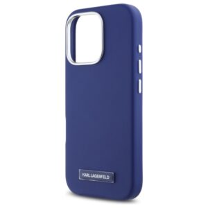 Karl Lagerfeld KLHMP16LPGMSRPB Apple iPhone 16 Pro 6.3" blue kietas dėklas FW Metal Plate MagSafe - Image 6