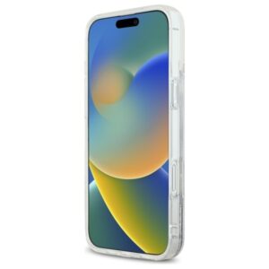 Karl Lagerfeld KLHMP16MLGKISGH Apple iPhone 16 Plus 6.7" kietas dėklas skaidrus Liquid Glitter Karl Head Mag - Image 5