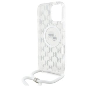 Karl Lagerfeld KLHMP16XHCKCKLCT Apple iPhone 16 Pro Max 6.9" skaidrus kietas dėklas IML Crossbody Monogram - Image 6