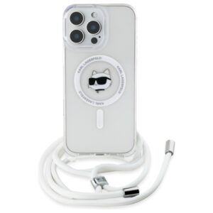Karl Lagerfeld KLHMP16XHCCHNT Apple iPhone 16 Pro Max 6.9" kietas dėklas skaidrus IML Choupette Head & Cord - Image 2