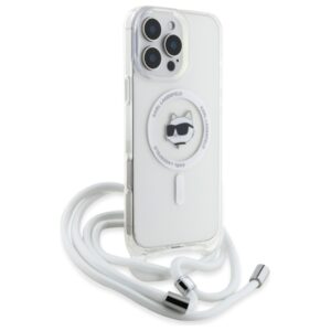 Karl Lagerfeld KLHMP16XHCCHNT Apple iPhone 16 Pro Max 6.9" kietas dėklas skaidrus IML Choupette Head & Cord - Image 3