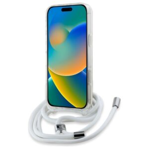 Karl Lagerfeld KLHMP16LHCKHNT Apple iPhone 16 Pro 6.3" kietas dėklas skaidrus Crossbody IML Karl Head Magsa - Image 4