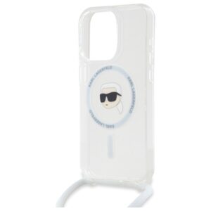 Karl Lagerfeld KLHMP16XHCKHNT Apple iPhone 16 Pro Max 6.9" kietas dėklas skaidrus Crossbody IML Karl Head M - Image 5