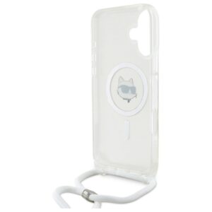 Karl Lagerfeld KLHMP16SHCCHNT Apple iPhone 16 6.1" kietas dėklas skaidrus IML Choupette Head & Cord Magsafe - Image 6