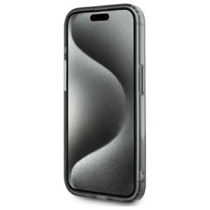 Karl Lagerfeld KLHMP15LHLSKIK Apple iPhone 15 Pro 6.1" juodos spalvos kietas dėklas IML Metal Karl Head MagSafe - Image 2