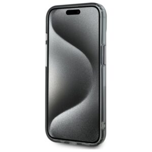 Karl Lagerfeld KLHMP15SHLSKCK Apple iPhone 15 6.1" juodos spalvos kietas dėklas IML Metal Karl&Choupette Head Ma - Image 5