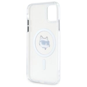 Karl Lagerfeld KLHMN61HLSCHH Apple iPhone 11 / Xr 6.1" baltos spalvos kietas dėklas IML Metal Choupette Head Mag - Image 7