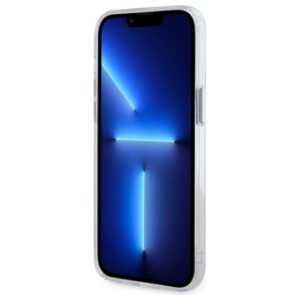 Karl Lagerfeld KLHMP13XHLSCHH Apple iPhone 13 Pro Max 6.7" baltos spalvos kietas dėklas IML Metal Choupette Head - Image 5