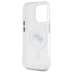 Karl Lagerfeld KLHMP15XHLSKCH Apple iPhone 15 Pro Max 6.7" baltos spalvos kietas dėklas IML Metal Karl&Choupette - Image 7
