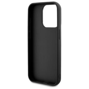 Karl Lagerfeld KLHCP15X3DRKSDLK Apple iPhone 15 Pro Max 6.7" juodos spalvos kietas dėklas 3D Rubber Signature - Image 7