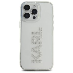 Karl Lagerfeld KLHCP16XHKLSTDCT Apple iPhone 16 Pro Max 6.9" skaidrus kietas dėklas IML Rhinestones Logo - Image 3
