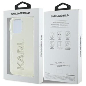Karl Lagerfeld KLHCP16XHKLSTDCT Apple iPhone 16 Pro Max 6.9" skaidrus kietas dėklas IML Rhinestones Logo - Image 8