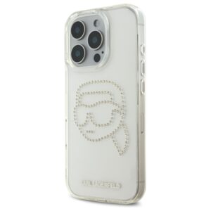 Karl Lagerfeld KLHCP16XHKHDCELT Apple iPhone 16 Pro Max 6.9" skaidrus kietas dėklas IML Rhinestones Karl Hea - Image 2
