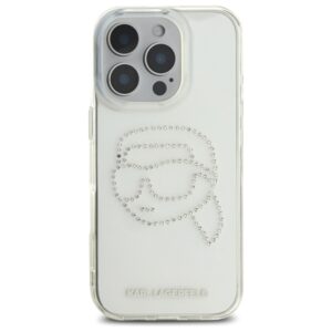 Karl Lagerfeld KLHCP16XHKHDCELT Apple iPhone 16 Pro Max 6.9" skaidrus kietas dėklas IML Rhinestones Karl Hea - Image 3