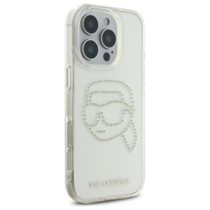 Karl Lagerfeld KLHCP16XHKHDCELT Apple iPhone 16 Pro Max 6.9" skaidrus kietas dėklas IML Rhinestones Karl Hea - Image 4