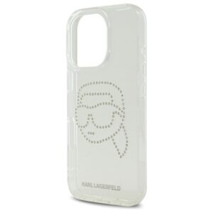 Karl Lagerfeld KLHCP16XHKHDCELT Apple iPhone 16 Pro Max 6.9" skaidrus kietas dėklas IML Rhinestones Karl Hea - Image 6