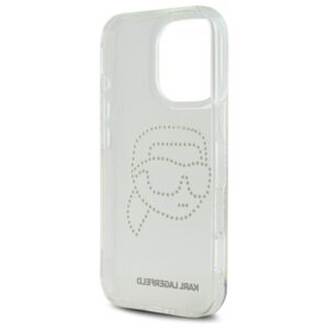 Karl Lagerfeld KLHCP16XHKHDCELT Apple iPhone 16 Pro Max 6.9" skaidrus kietas dėklas IML Rhinestones Karl Hea - Image 7