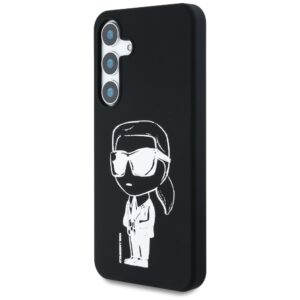 Dėklas Karl Lagerfeld Silicone Graffiti Ikonik Printed Logo MagSafe Samsung Galaxy S25 juodos spalvos - Image 2