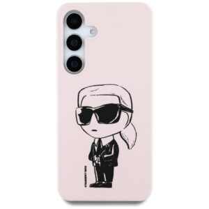 Dėklas Karl Lagerfeld Silicone Graffiti Ikonik Printed Logo MagSafe Samsung Galaxy S25 rožinės spalvos - Image 3