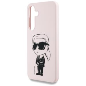 Dėklas Karl Lagerfeld Silicone Graffiti Ikonik Printed Logo MagSafe Samsung Galaxy S25 rožinės spalvos - Image 6