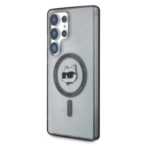 Dėklas Karl Lagerfeld Button Choupette Head Printed Logo MagSafe Samsung Galaxy S25 Ultra juodos spalvos - Image 2
