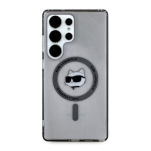 Dėklas Karl Lagerfeld Button Choupette Head Printed Logo MagSafe Samsung Galaxy S25 Ultra juodos spalvos - Image 3