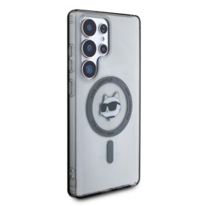 Dėklas Karl Lagerfeld Button Choupette Head Printed Logo MagSafe Samsung Galaxy S25 Ultra juodos spalvos - Image 4