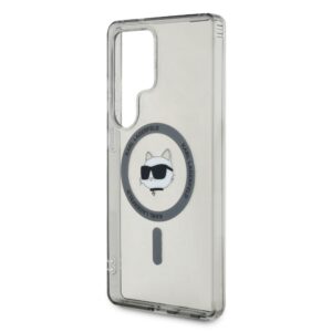 Dėklas Karl Lagerfeld Button Choupette Head Printed Logo MagSafe Samsung Galaxy S25 Ultra juodos spalvos - Image 6