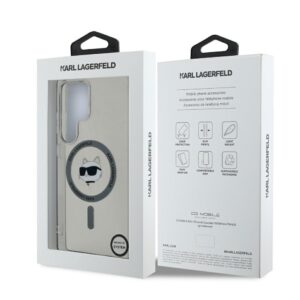 Dėklas Karl Lagerfeld Button Choupette Head Printed Logo MagSafe Samsung Galaxy S25 Ultra juodos spalvos - Image 8