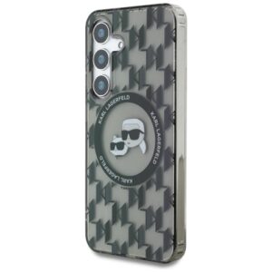 Dėklas Karl Lagerfeld Button Karl & Choupette Heads On KL Pattern MagSafe Samsung Galaxy - Image 2