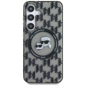 Dėklas Karl Lagerfeld Button Karl & Choupette Heads On KL Pattern MagSafe Samsung Galaxy - Image 3