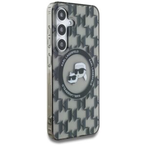 Dėklas Karl Lagerfeld Button Karl & Choupette Heads On KL Pattern MagSafe Samsung Galaxy - Image 4