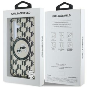 Dėklas Karl Lagerfeld Button Karl & Choupette Heads On KL Pattern MagSafe Samsung Galaxy - Image 8