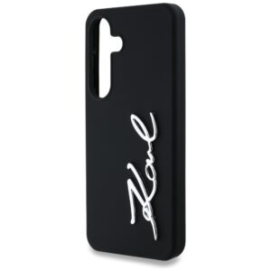 Dėklas Karl Lagerfeld Silicone Metal Signature Logo Samsung Galaxy S25 juodos spalvos - Image 6
