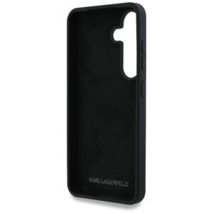 Dėklas Karl Lagerfeld Silicone Metal Signature Logo Samsung Galaxy S25 juodos spalvos - Image 7