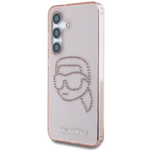 Dėklas Karl Lagerfeld Rhinestones K. Head Logo Samsung Galaxy S25 rožinės spalvos - Image 2
