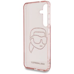 Dėklas Karl Lagerfeld Rhinestones K. Head Logo Samsung Galaxy S25 rožinės spalvos - Image 7