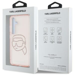 Dėklas Karl Lagerfeld Rhinestones K. Head Logo Samsung Galaxy S25 rožinės spalvos - Image 8