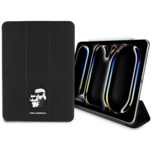 Karl Lagerfeld KLFC11PM24SAKCK Apple iPad Pro 11" 2024 Book Cover juodos spalvos Saffiano Magnetic Karl &Ch - Image 1