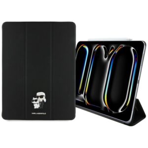 Karl Lagerfeld KLFC13PM24SAKCK Apple iPad Pro 13" 2024 Book Cover juodos spalvos Saffiano Magnetic Karl &Ch - Image 1