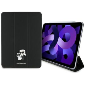 Karl Lagerfeld KLFC11RM24SAKCK Apple iPad Air 11" 2024 Book Cover juodos spalvos Saffiano Magnetic Karl &Choupette - Image 1