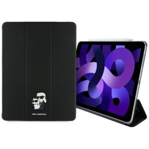 Karl Lagerfeld KLFC13RM24SAKCK Apple iPad Air 13" 2024 Book Cover juodos spalvos Saffiano Magnetic Karl &Choupette - Image 1