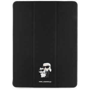 Karl Lagerfeld KLFC13RM24SAKCK Apple iPad Air 13" 2024 Book Cover juodos spalvos Saffiano Magnetic Karl &Choupette - Image 2