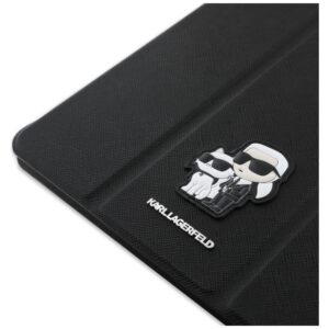 Karl Lagerfeld KLFC13RM24SAKCK Apple iPad Air 13" 2024 Book Cover juodos spalvos Saffiano Magnetic Karl &Choupette - Image 7