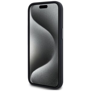 Dėklas Karl Lagerfeld Silicone Shadow Metal Initial MagSafe Apple iPhone 15 juodos spalvos - Image 5