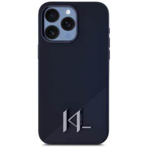 Dėklas Karl Lagerfeld Silicone Shadow Metal Initial MagSafe Apple iPhone 15 Pro Max juodos spalvos - Image 3