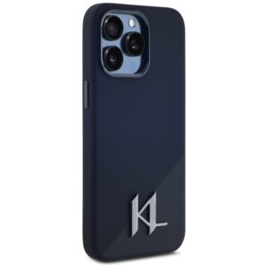 Dėklas Karl Lagerfeld Silicone Shadow Metal Initial MagSafe Apple iPhone 15 Pro Max juodos spalvos - Image 4