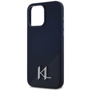 Dėklas Karl Lagerfeld Silicone Shadow Metal Initial MagSafe Apple iPhone 15 Pro Max juodos spalvos - Image 6
