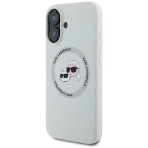 Dėklas Karl Lagerfeld Silicone Double Heads And Circle MagSafe Apple iPhone 16 beige - Image 2